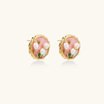Garden Pearl Studs-Stones and Gems by Saday