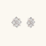 Celestial Pearl Cross Studs-Stones and Gems by Saday