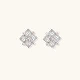 Celestial Pearl Cross Studs-Stones and Gems by Saday