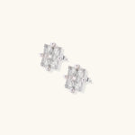 Celestial Pearl Cross Studs-Stones and Gems by Saday
