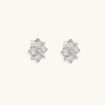 Celestial Pearl Cross Studs-Stones and Gems by Saday