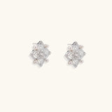 Celestial Pearl Cross Studs-Stones and Gems by Saday