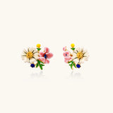 Garden Party Studs-Stones and Gems by Saday