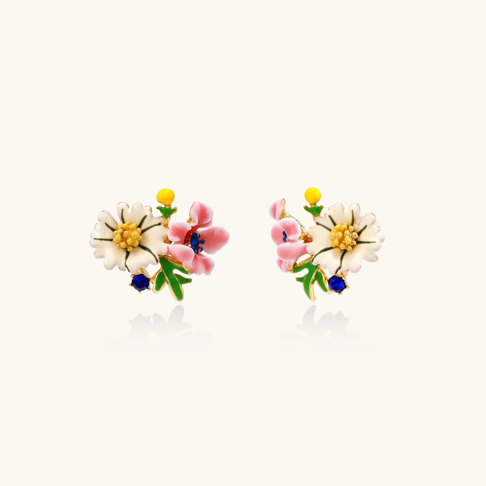 Garden Party Studs-Stones and Gems by Saday
