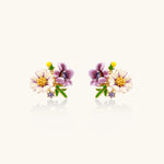 Wildflower Garden Studs-Stones and Gems by Saday