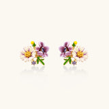 Wildflower Garden Studs-Stones and Gems by Saday