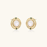 Compass Rose Studs | Stones and Gems by Saday