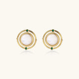 Compass Rose Studs | Stones and Gems by Saday