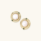 Compass Rose Studs | Stones and Gems by Saday