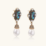 Celestial Pearl Drop Earrings | Stones and Gems by Saday