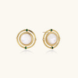 Compass Rose Studs | Stones and Gems by Saday