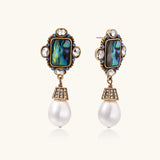 Celestial Pearl Drop Earrings | Stones and Gems by Saday