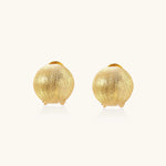Brushed Gold Dome Clips-Stones and Gems by Saday