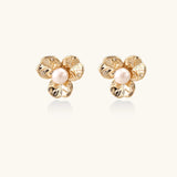 Bloom Pearl Studs | Stones and Gems by Saday