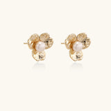 Bloom Pearl Studs | Stones and Gems by Saday