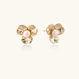 Bloom Pearl Studs | Stones and Gems by Saday