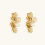 Golden Bloom Double Earrings | Stones and Gems by Saday