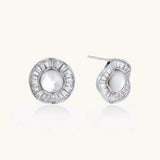 Sunburst Pearl Stud Earrings | Stones and Gems by Saday