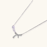 Pearl Bow Necklace | Stones and Gems by Saday