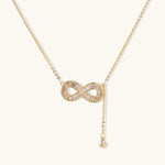 Infinity Sparkle Necklace-Stones and Gems by Saday