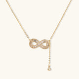 Infinity Sparkle Necklace-Stones and Gems by Saday