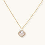 Golden Halo Pearl Pendant-Stones and Gems by Saday