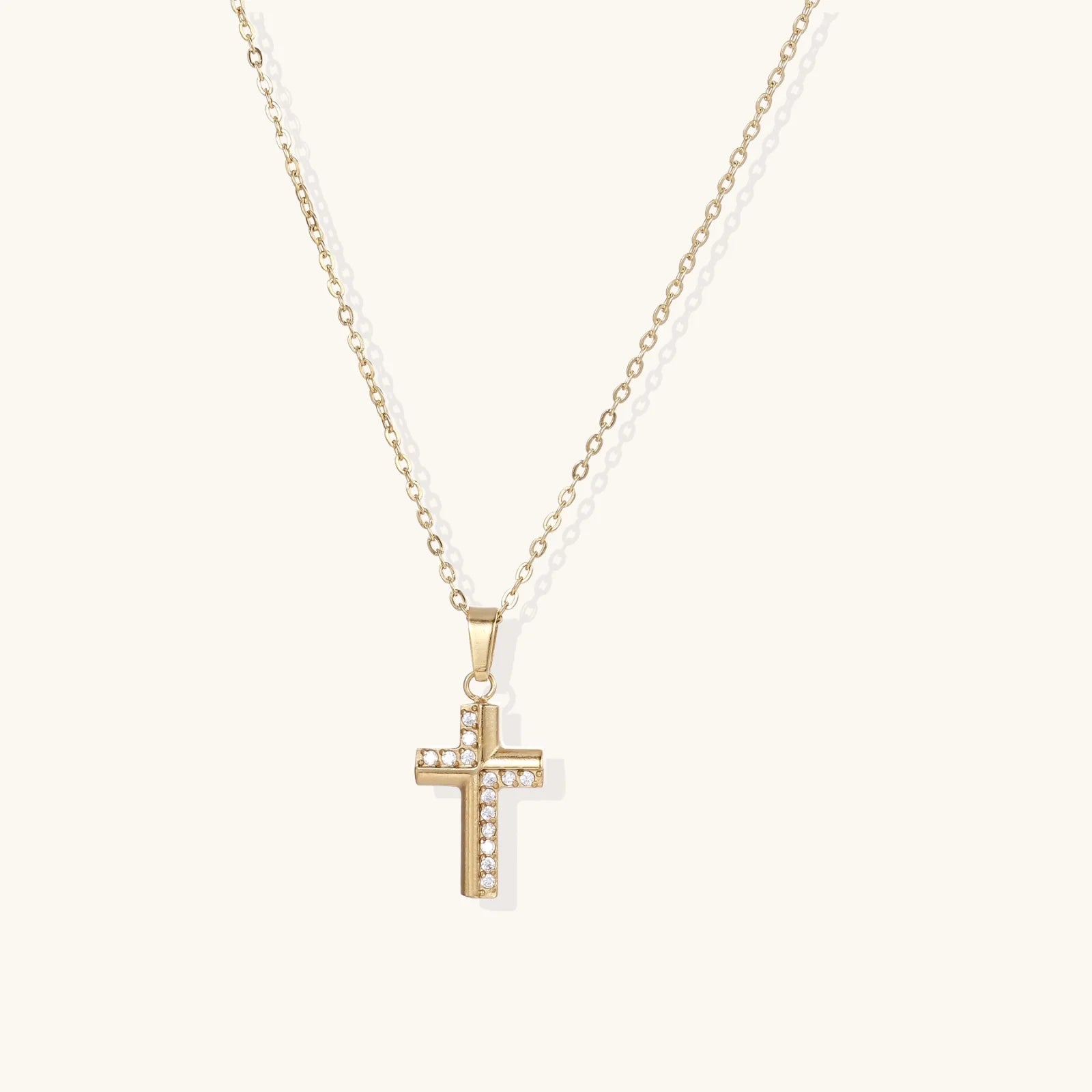 Divine Grace Cross Necklace-Stones and Gems by Saday
