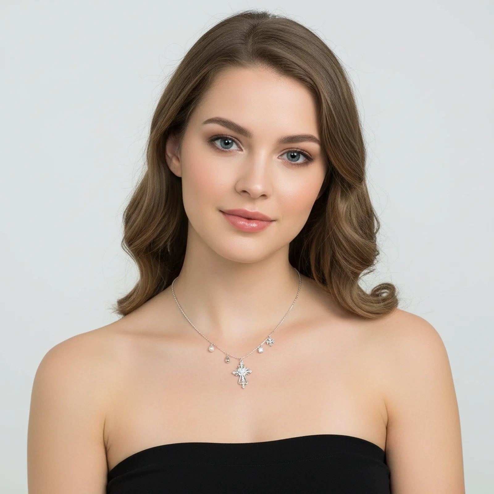 Divine Grace Cross Layers-Stones and Gems by Saday