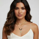 Eye of Serenity Layered Necklace-Stones and Gems by Saday