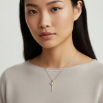 Secret Heart Key Necklace-Stones and Gems by Saday