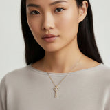 Secret Heart Key Necklace-Stones and Gems by Saday