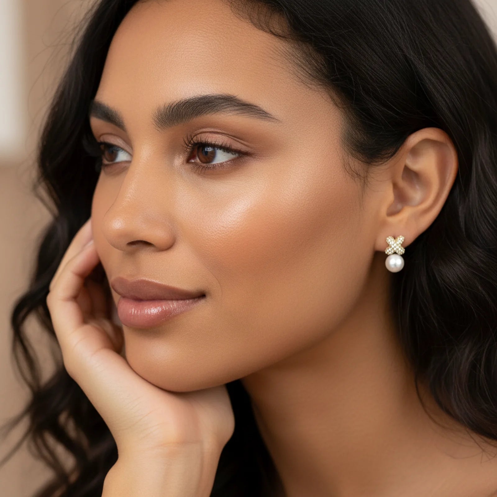 Crystal Bloom Studs-Stones and Gems by Saday