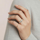 Azure Dreams Band Ring-Stones and Gems by Saday