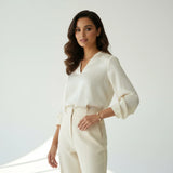 Golden Pearl Chain Bracelet-Stones and Gems by Saday