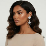 Bloom Cascade Earrings-Stones and Gems by Saday