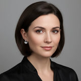 Pearl Teardrop Earrings-Stones and Gems by Saday