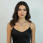 Divine Rebellion Cross Chain-Stones and Gems by Saday