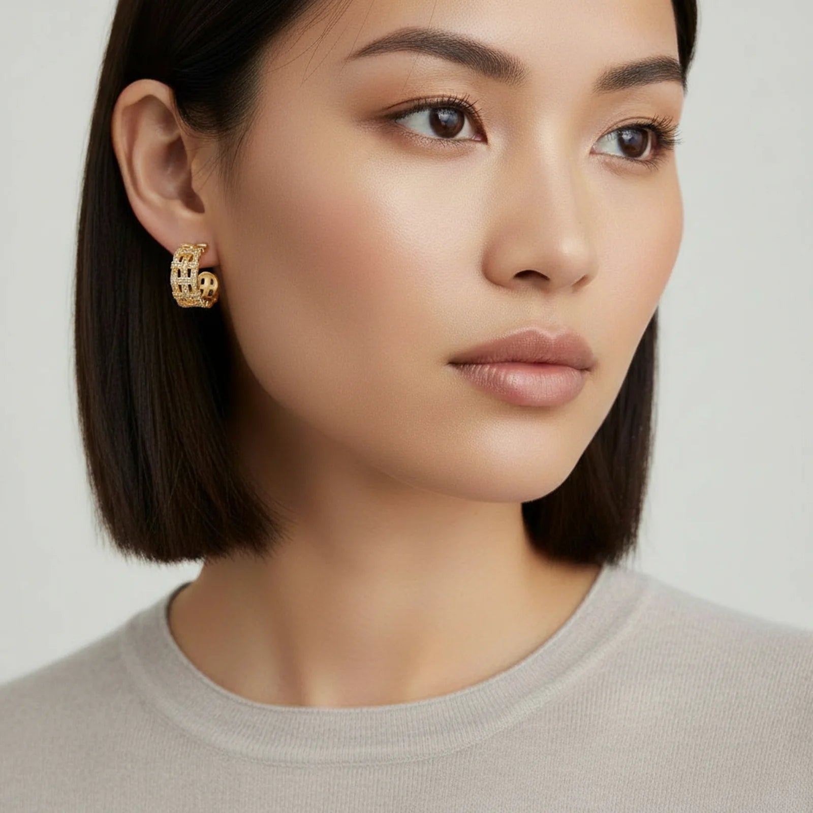 Lattice Dreams Hoops-Stones and Gems by Saday