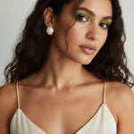 Pearl Embrace Studs-Stones and Gems by Saday