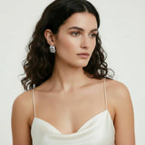 Mesh Luxe Hoops-Stones and Gems by Saday