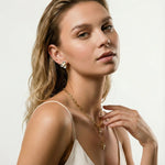 Bloom Pearl Studs-Stones and Gems by Saday