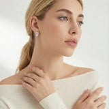 Luna Pearl Dome Studs-Stones and Gems by Saday