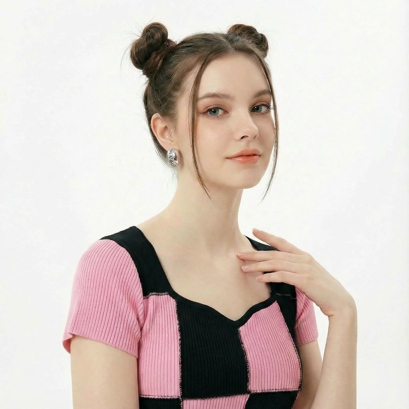 Mosaic Dreams Hoops-Stones and Gems by Saday