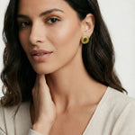 Golden Hour Halo Studs-Stones and Gems by Saday