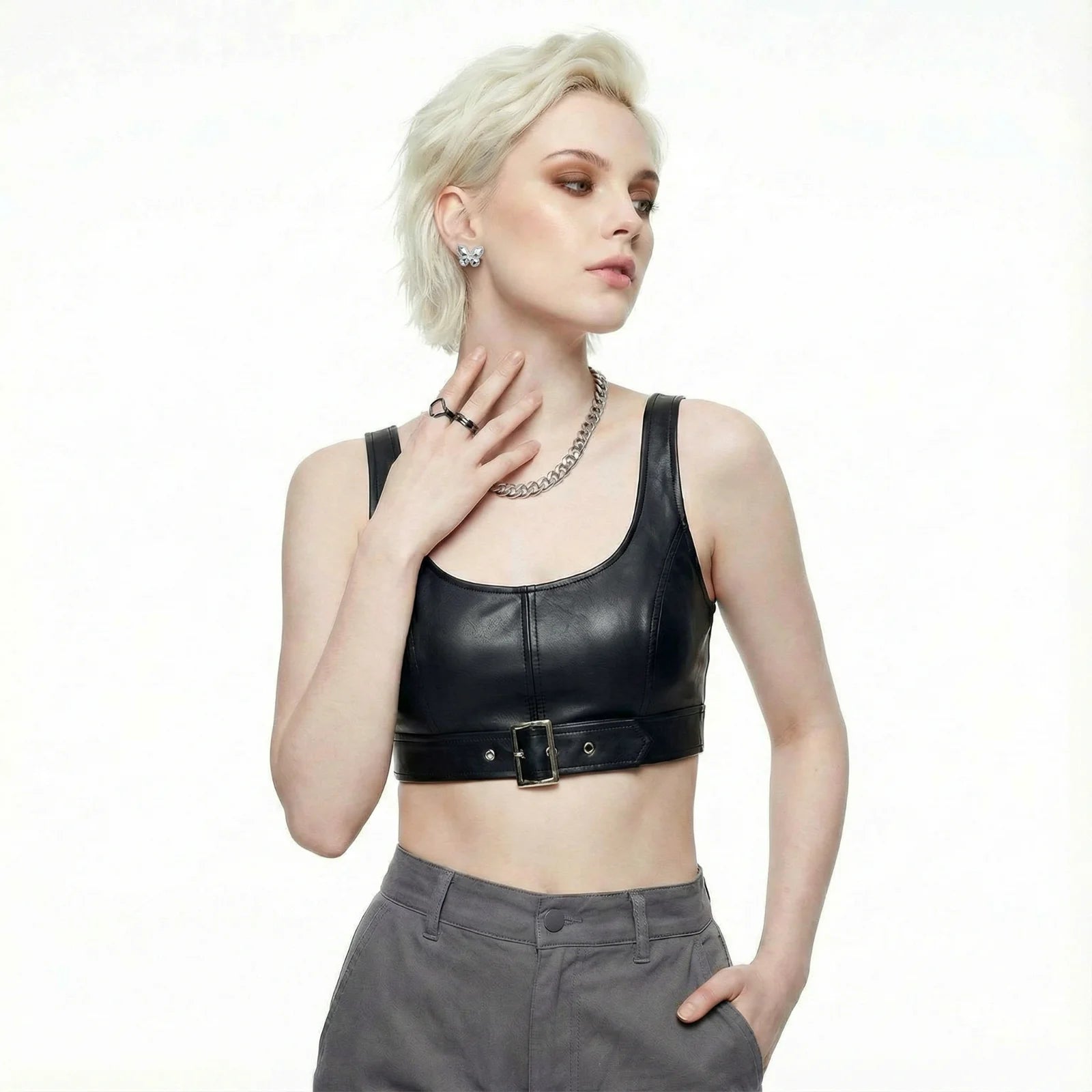 Crystal Butterfly Studs-Stones and Gems by Saday