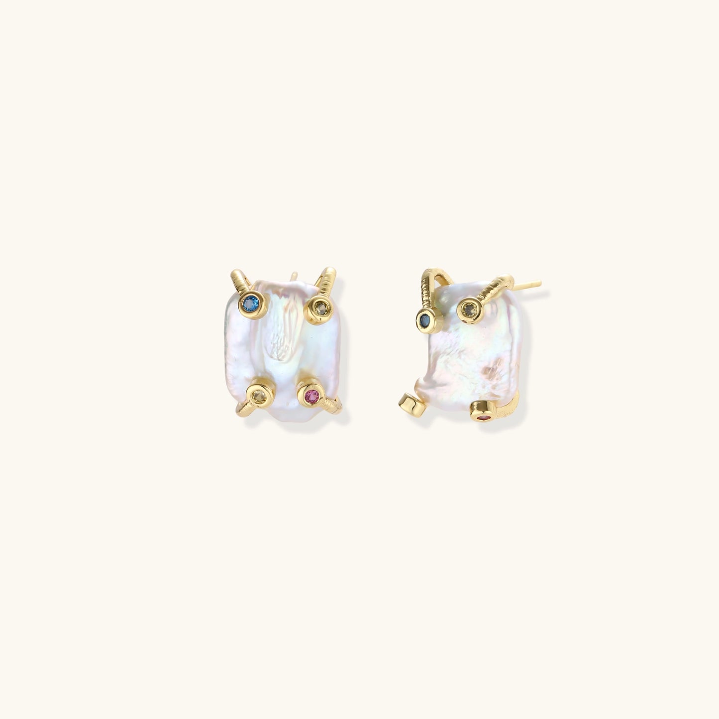 Baroque Pearl Studs