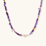 Mystic Amethyst Necklace-Stones and Gems by Saday