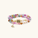 Rainbow Flutter Bracelet-Stones and Gems by Saday