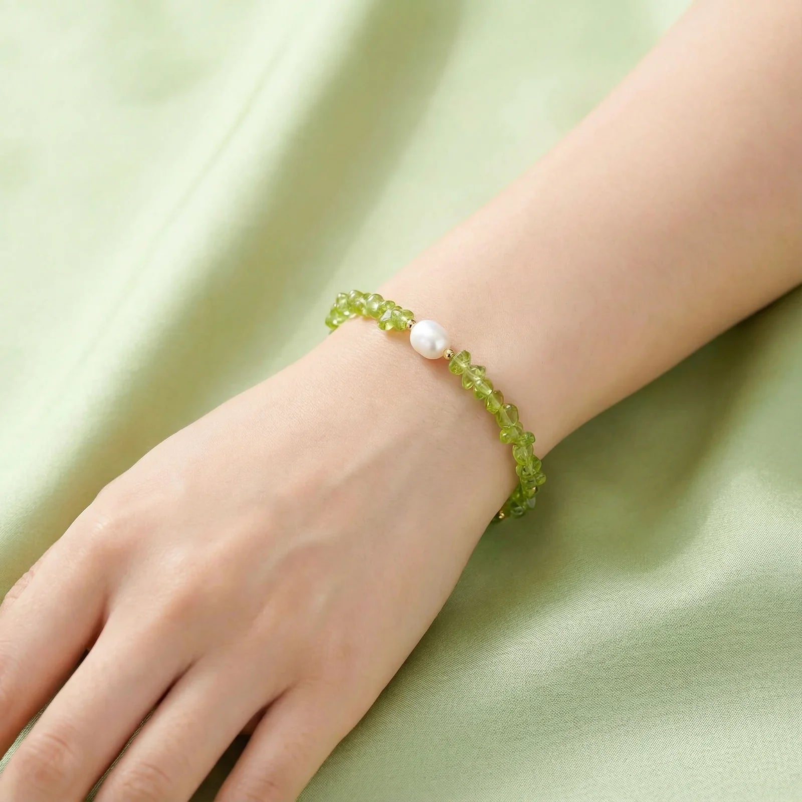 Peridot Dreams Bracelet-Stones and Gems by Saday