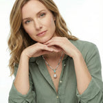 Aqua Bloom Necklace-Stones and Gems by Saday